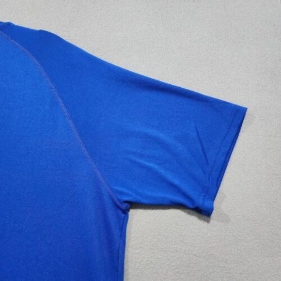 Under Armour Shirt Mens 2XL Blue TShirt Solid Regular CoupeHeatGear Shor… - Picture 13 of 16